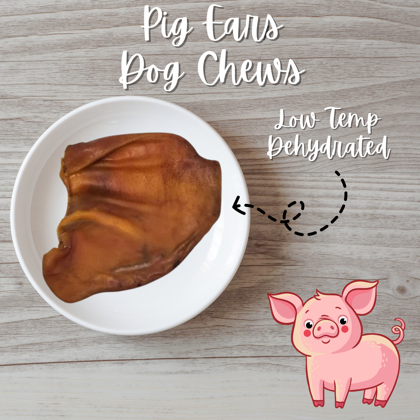 Large Pig Ear Dog Chews