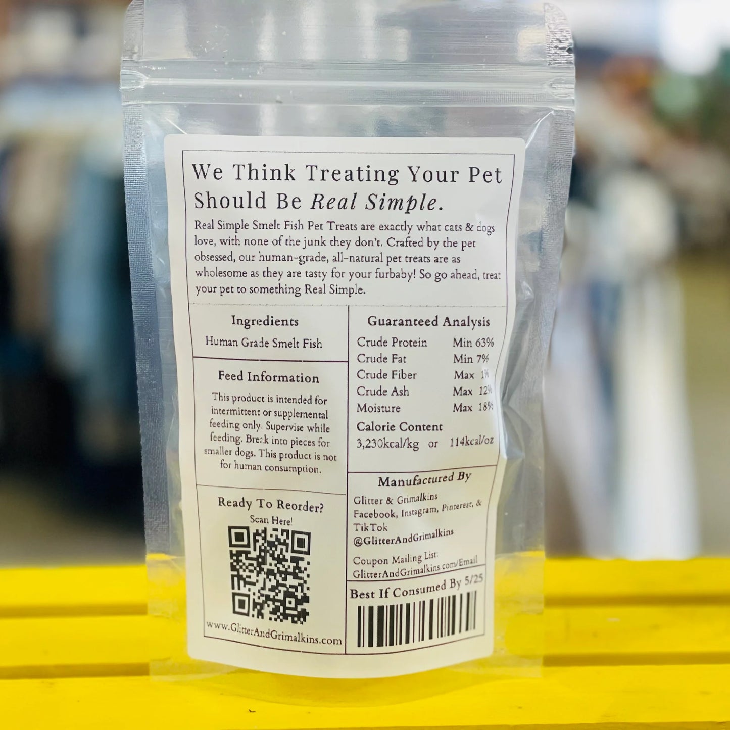 Whole Smelt Fish Cat & Dog Treats